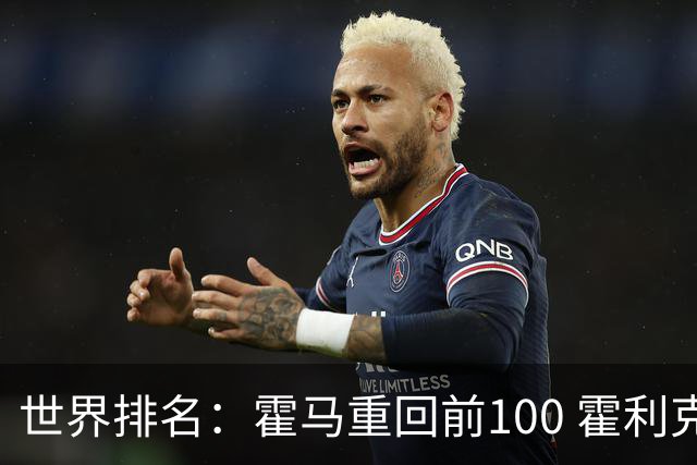 世界排名：霍马重回前100 霍利克夺冠进前150